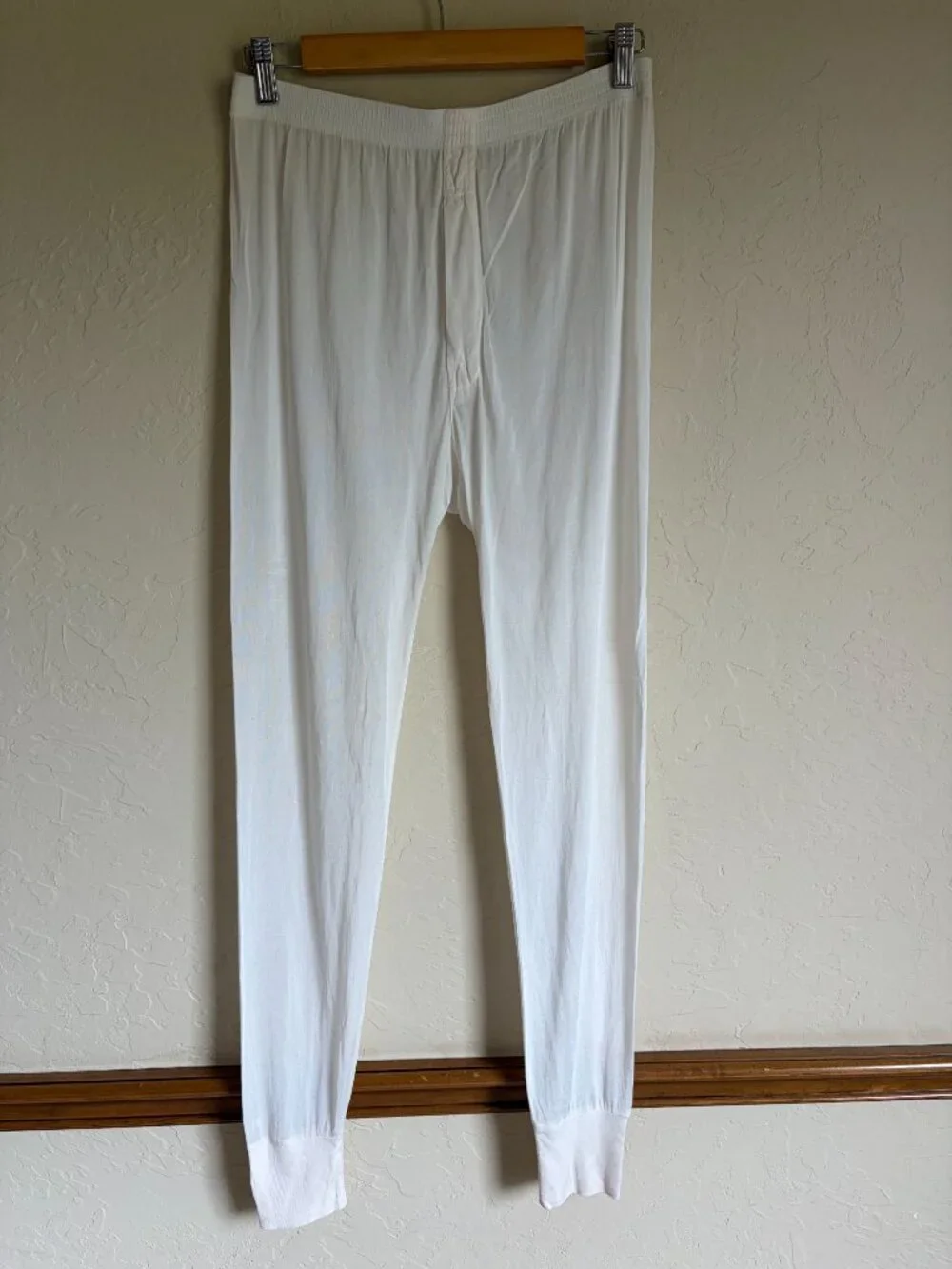 Set of 3 LL Bean Men's Medium 100% Silk Baselayer Top and Two Pairs of Pants